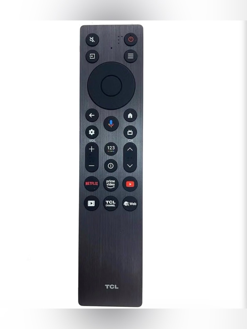 TCL Black Streaming Remote with Dedicated App Buttons